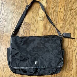 Coach Nylon Signature Diaper Baby Bag Messenger Bag